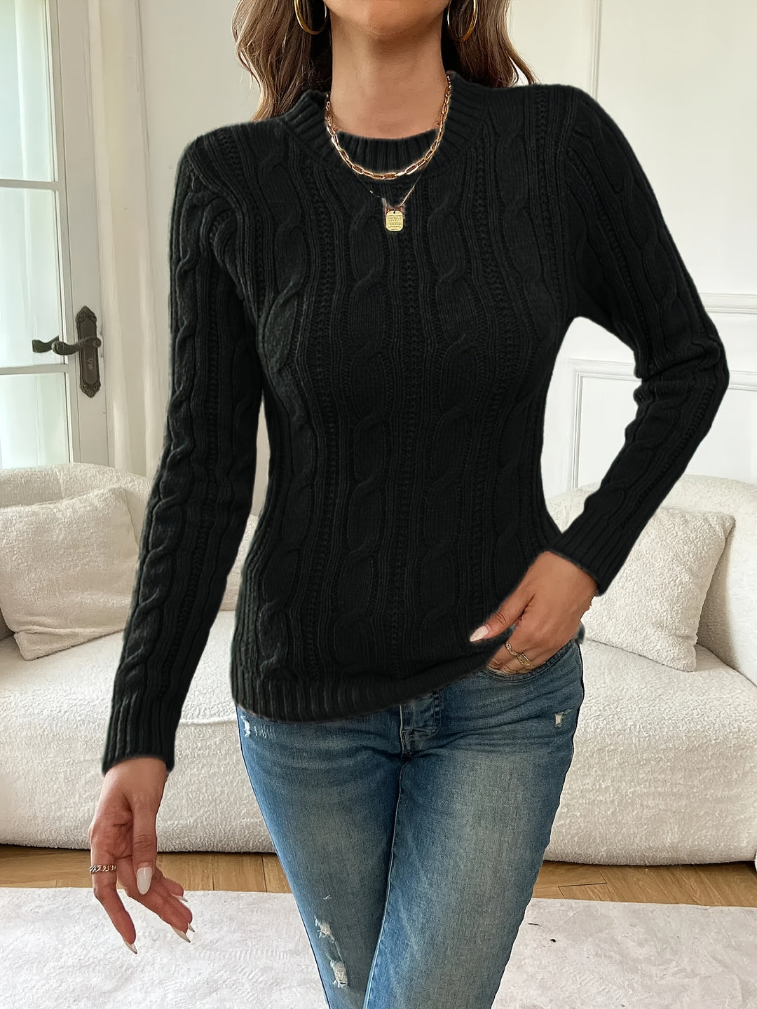 Juliana | Classic Twist-Knit Sweater