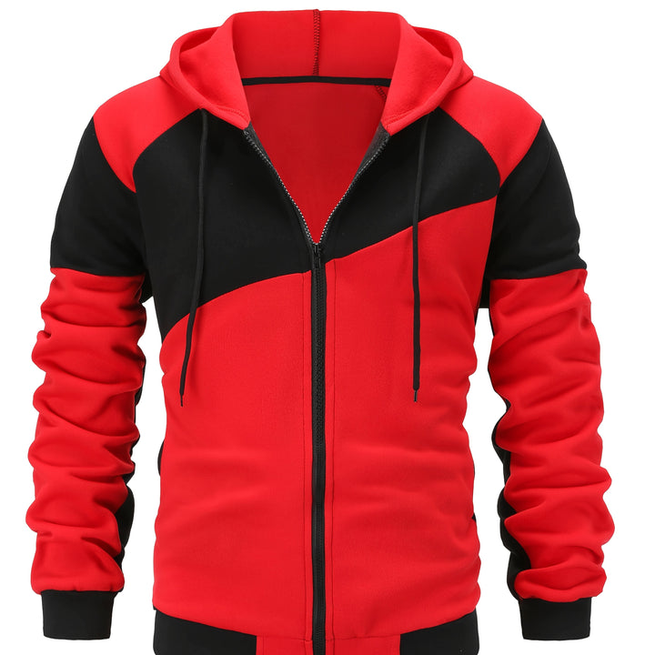 Bryce | Color Block Zip-Up Hooded Jacket