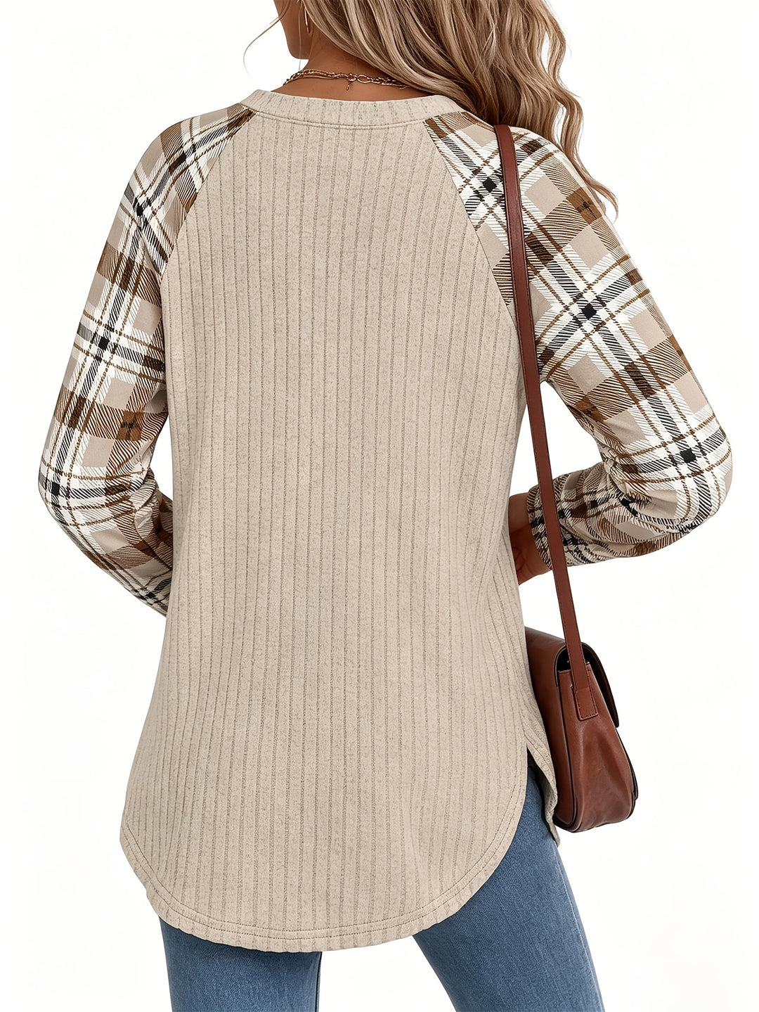 Denise | Relaxed Color-Block Long-Sleeve Top