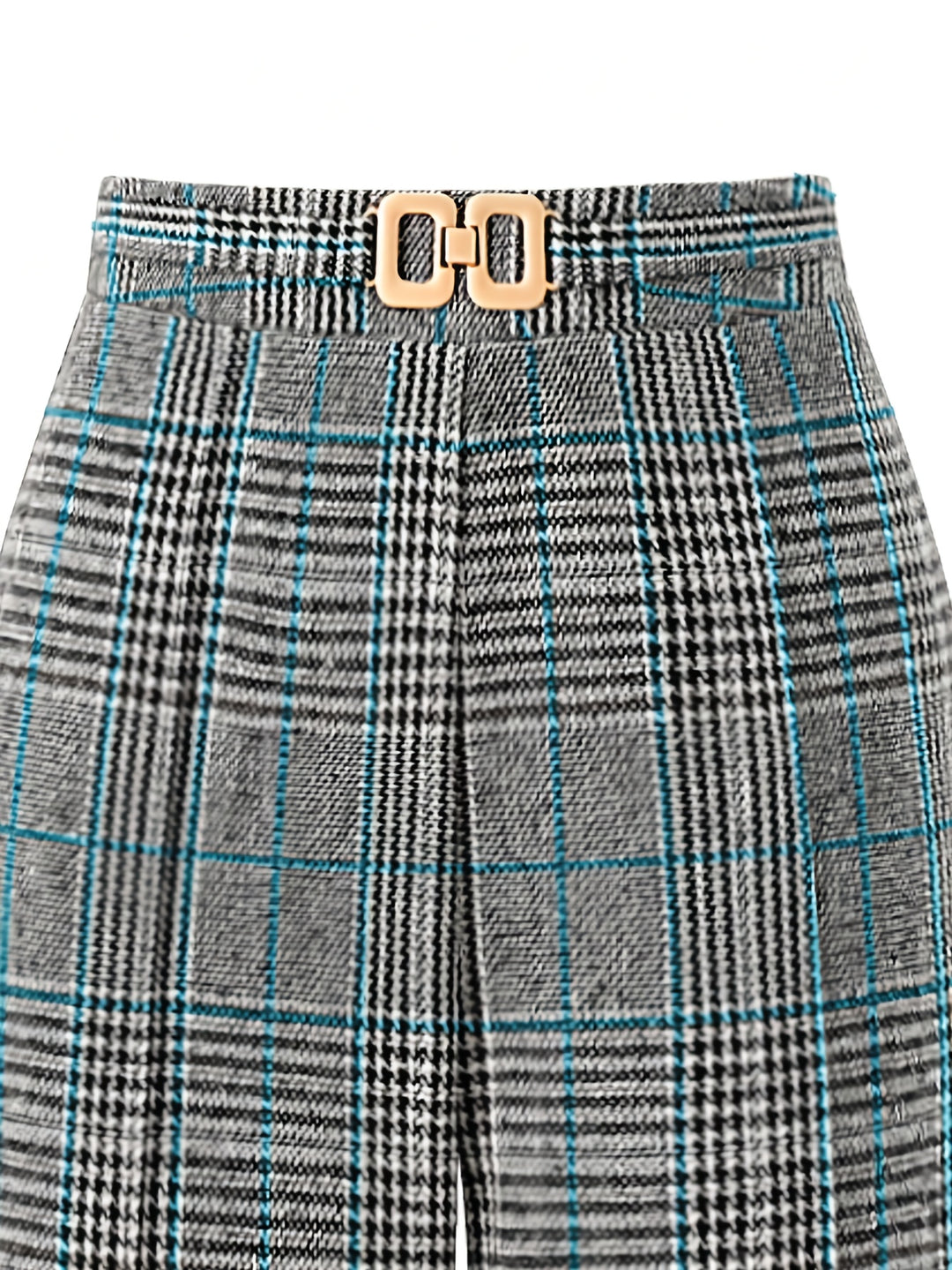 Matilda | Wide-Leg Plaid Trousers
