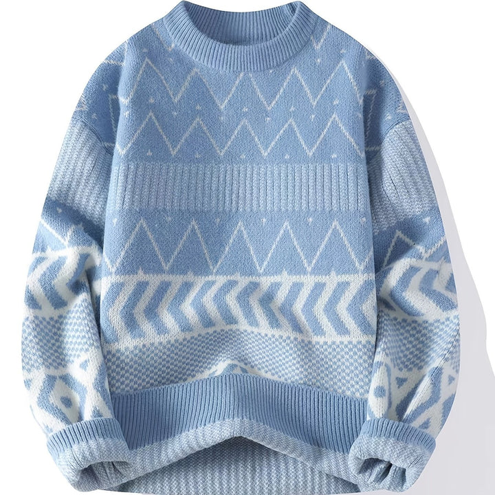 Tristan | Patterned Crew-Neck Sweater