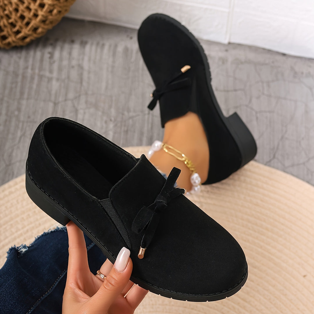 Nadia | Bow-Detail Slip-On Loafers