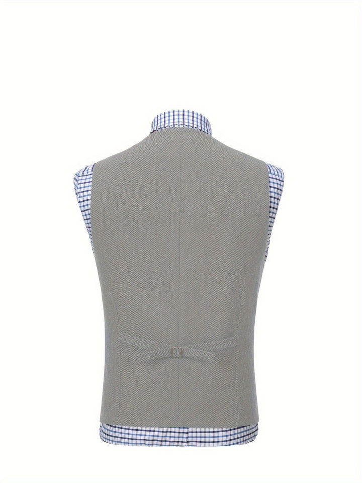 Colton | Heritage Herringbone Vest