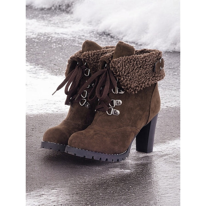 Ingram | Fur-Trimmed Lace-Up Winter Boots