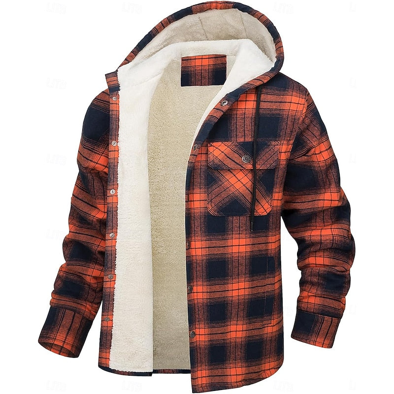 Curtis | Hooded Check Overshirt