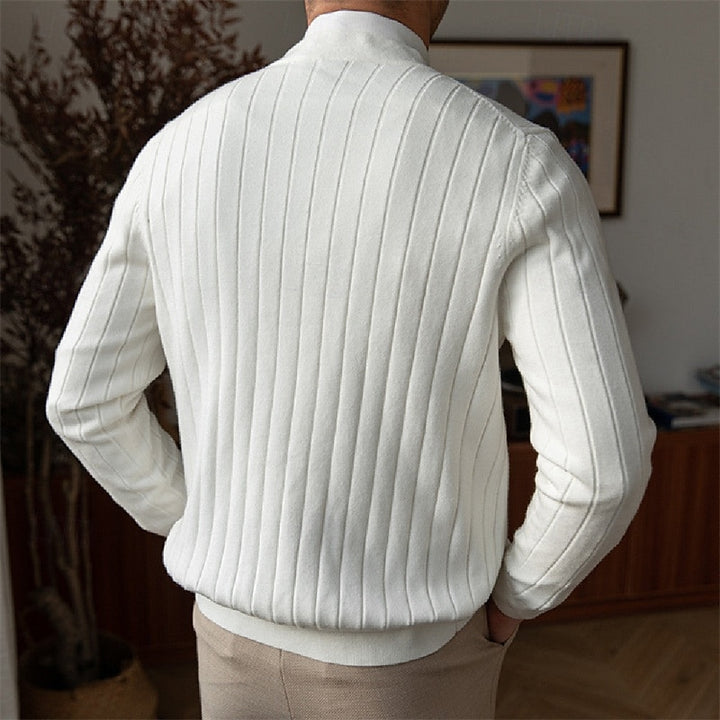Vincent | Ribbed V-Neck Button Cardigan