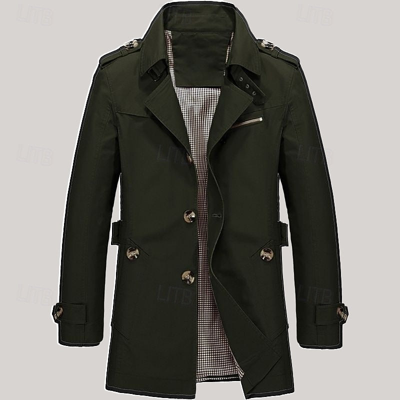 Leonard | Refined Single-Breasted Trench Coat