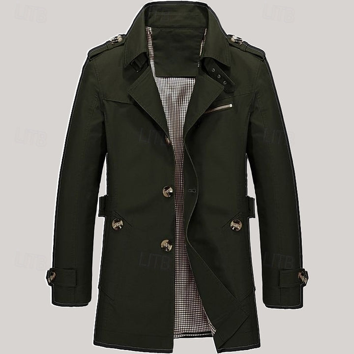 Leonard | Refined Single-Breasted Trench Coat