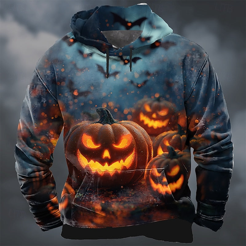 Barnaby | Halloween Pumpkin Print Hoodie