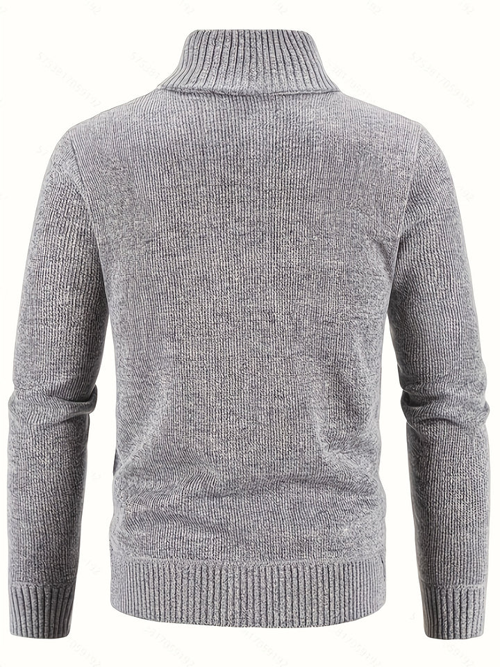 Walter | Textured Full-Zip Cardigan