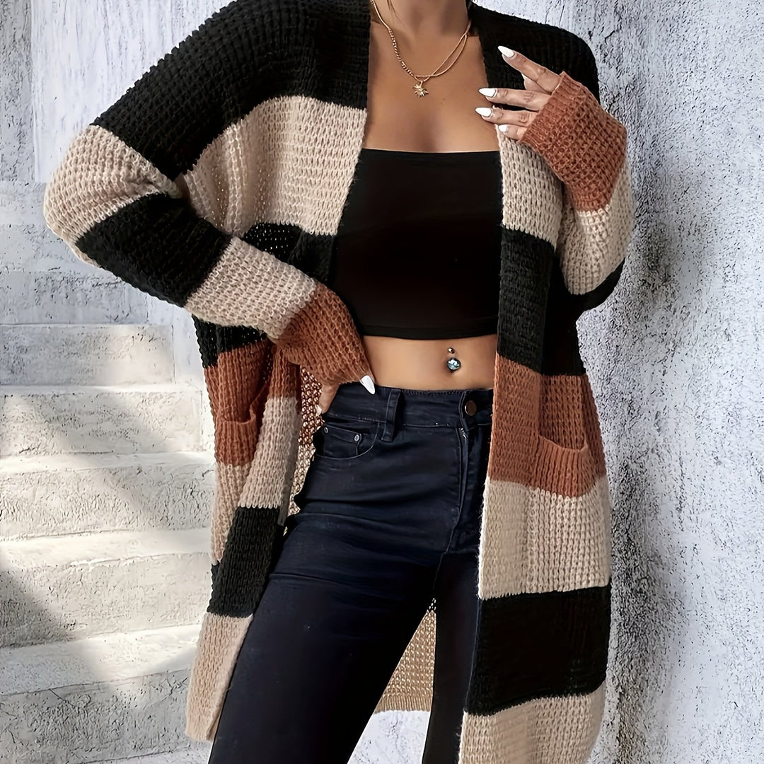 Rosalie | Colorblock Longline Cardigan