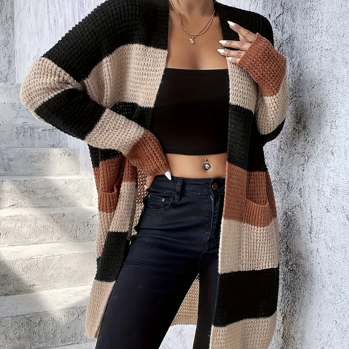 Rosalie | Colorblock Longline Cardigan