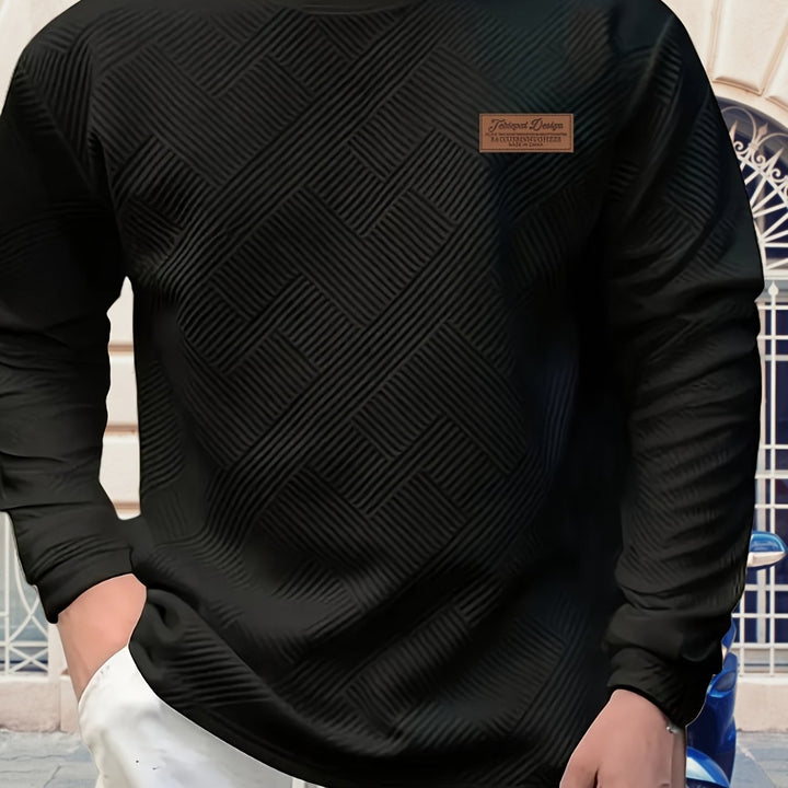 Elias | Textured Crew Neck Sweatshirt