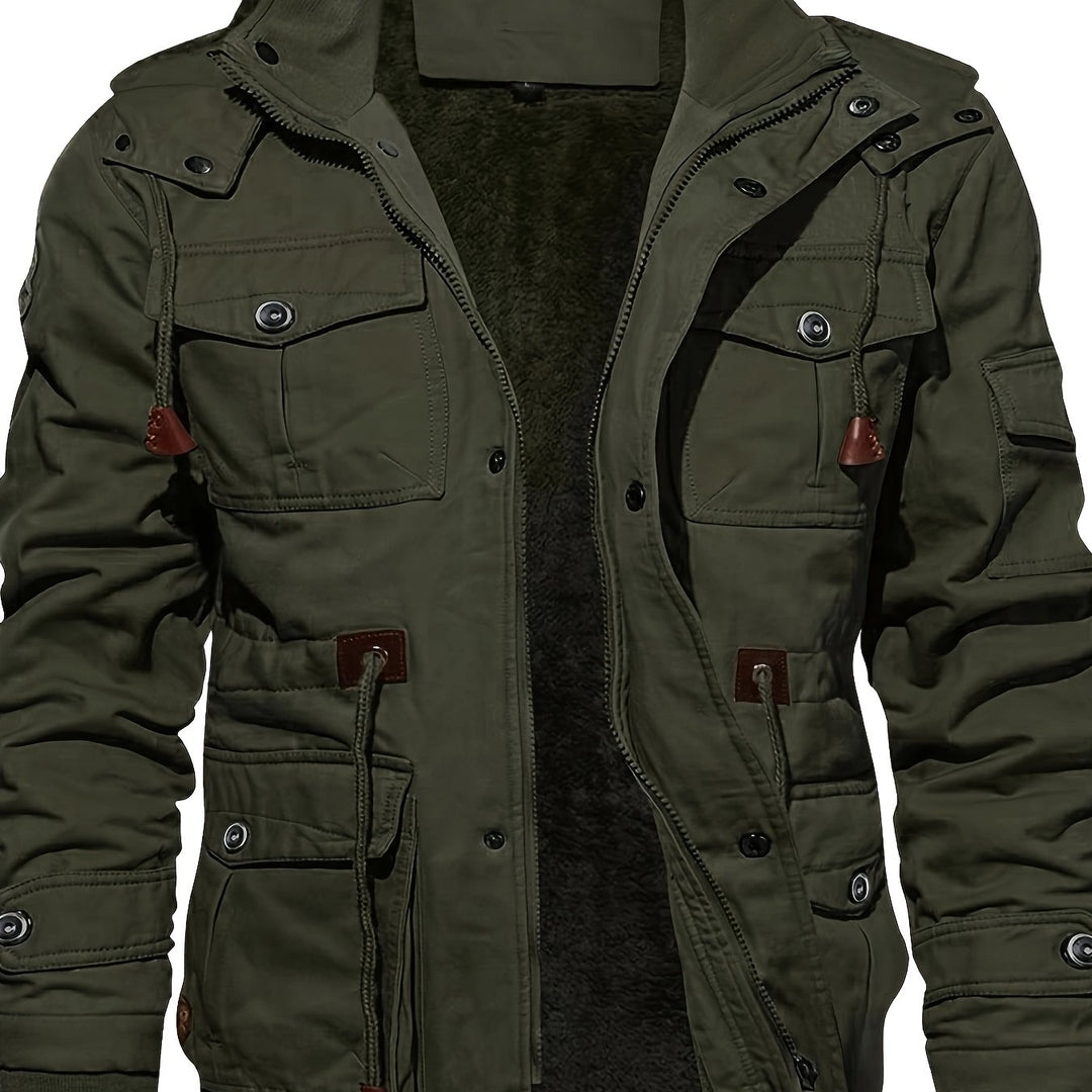 Hudson | Rugged Mid-Length Hooded Jacket