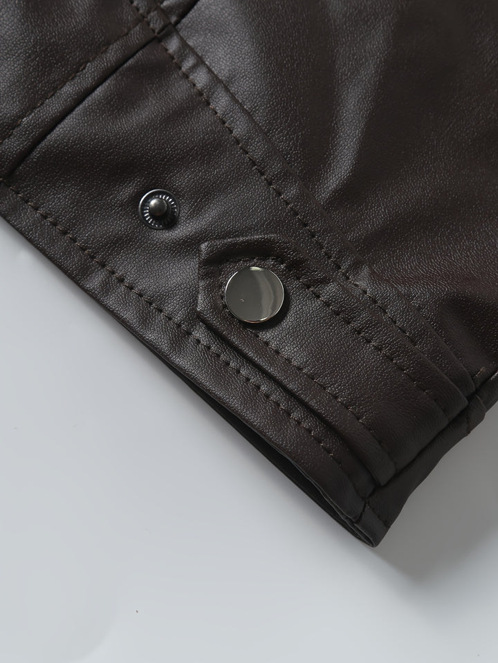 Roman | Stand-Collar Moto Jacket