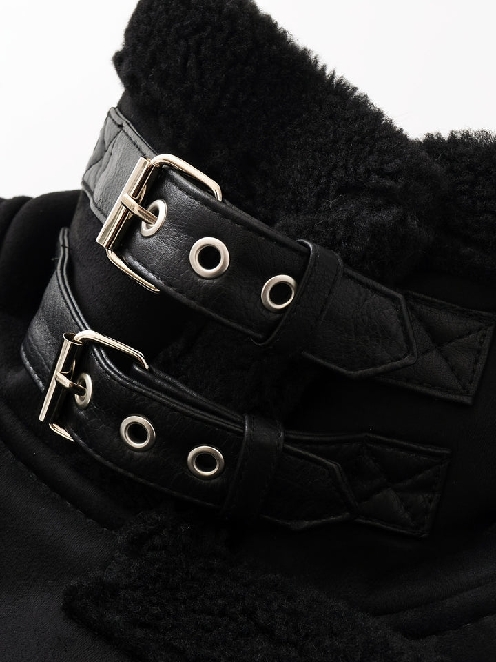 Clara | Belted Aviator Jacket