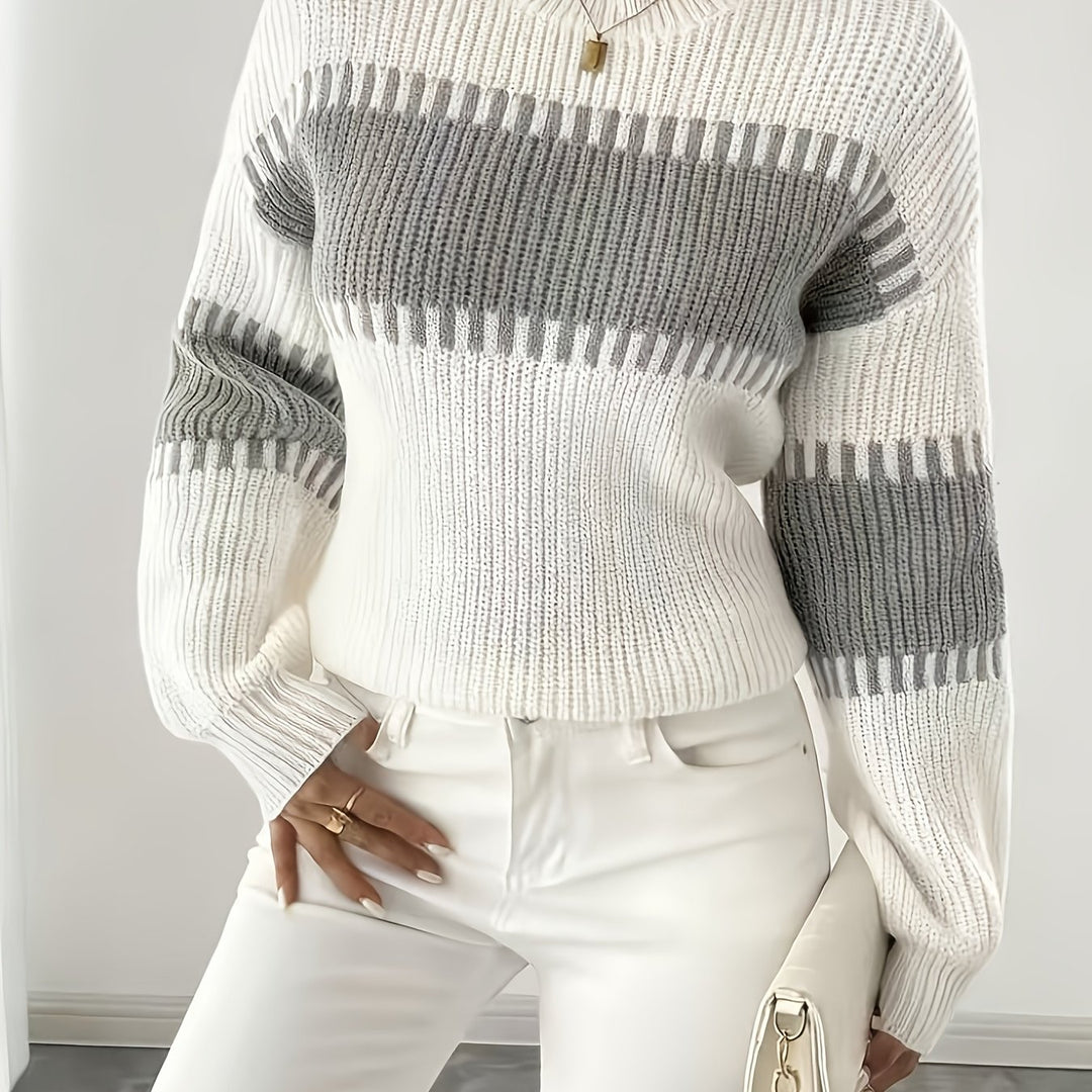 Adelaide | Colour-Block Striped Sweater