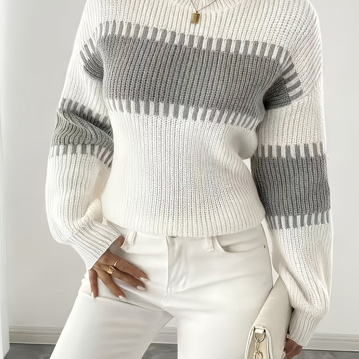 Adelaide | Colour-Block Striped Sweater