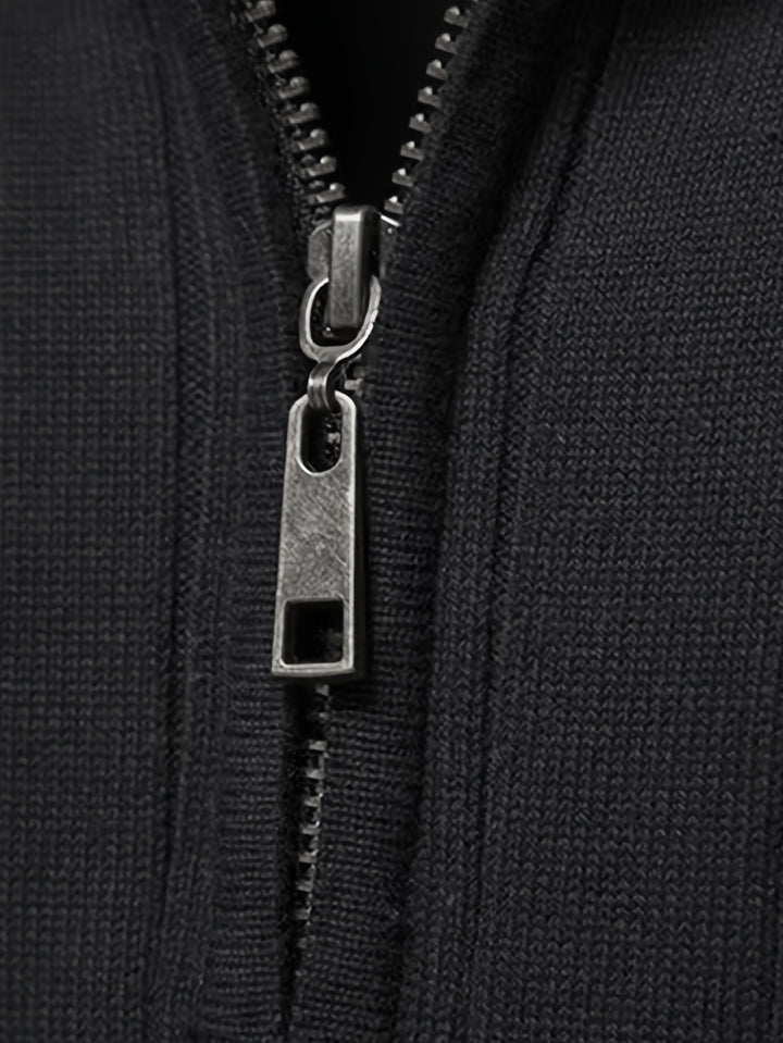Reid | Quarter-Zip Stand Collar Sweater
