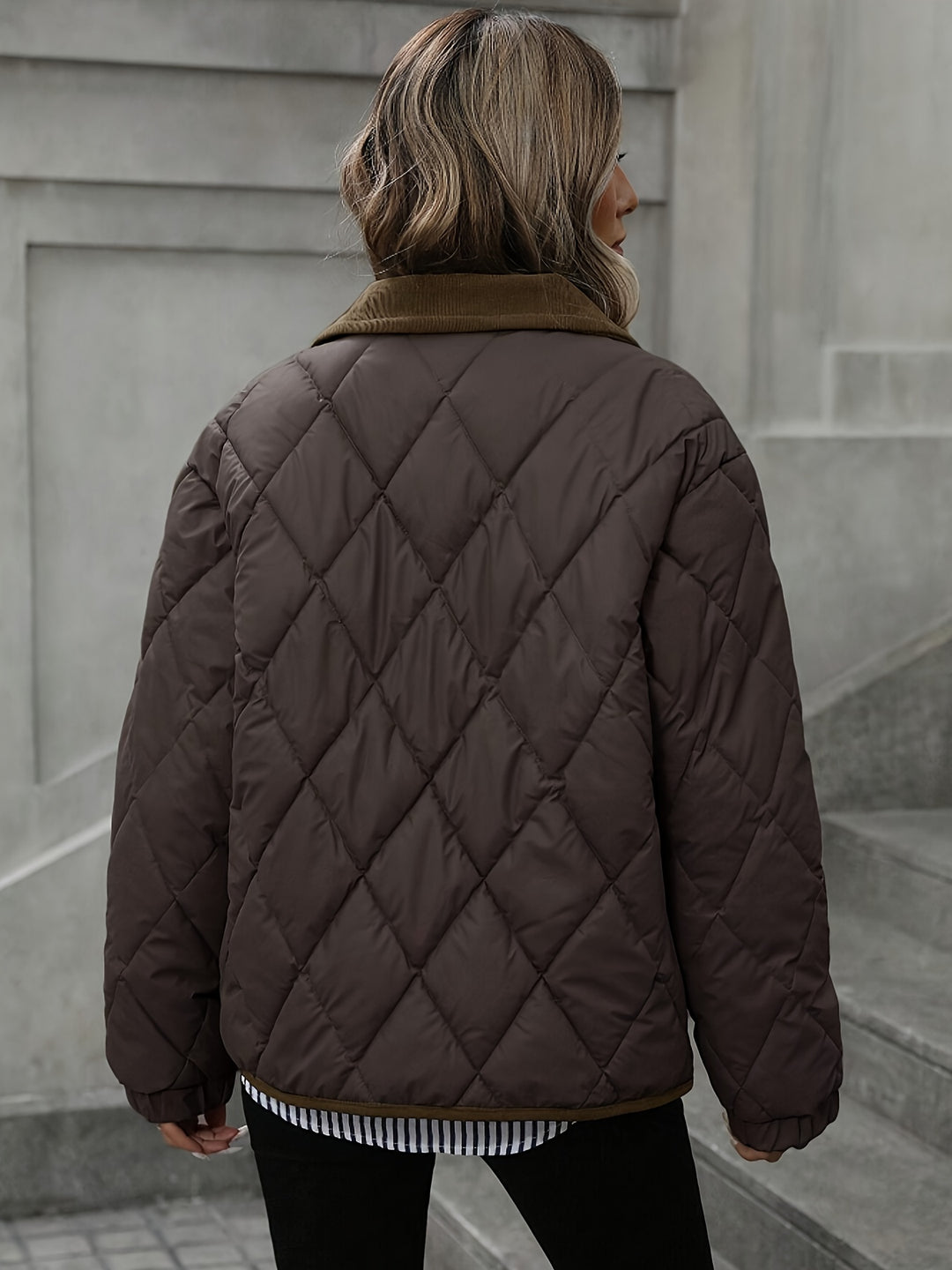 Imogen | Diamond-Quilted Padded Jacket