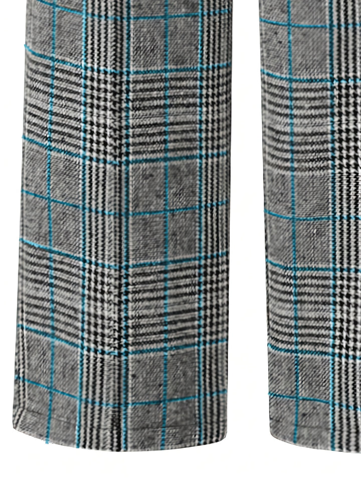 Matilda | Wide-Leg Plaid Trousers