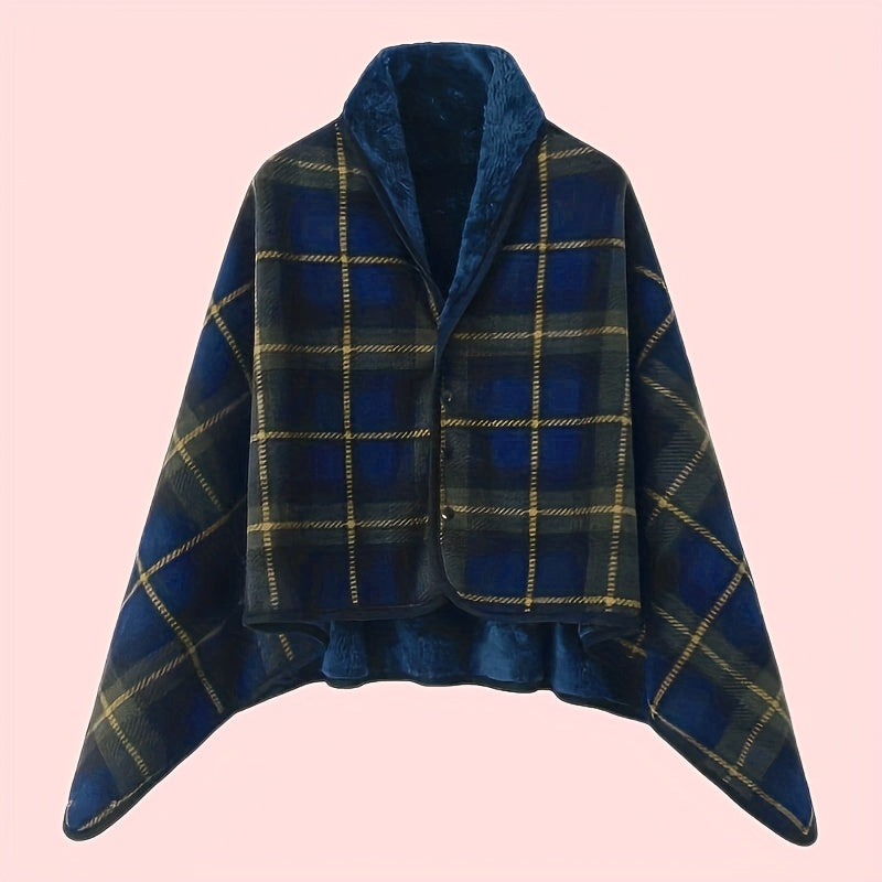 Linnea | Buttoned Wrap Shawl