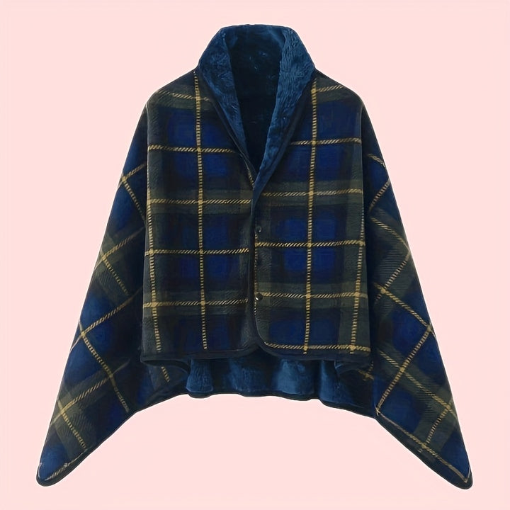 Linnea | Buttoned Wrap Shawl