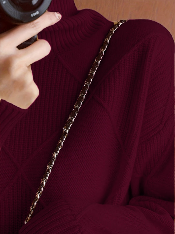 Maeve | Textured Turtleneck Sweater