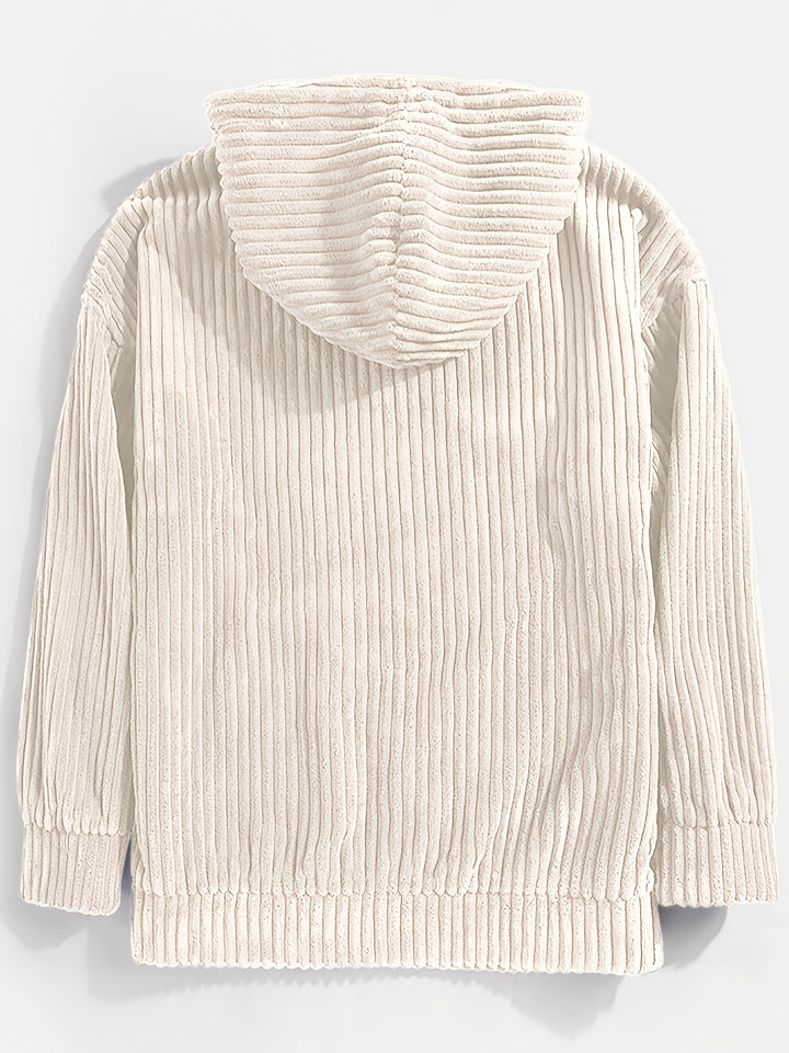 Sebastian | Ribbed Pullover Hoodie