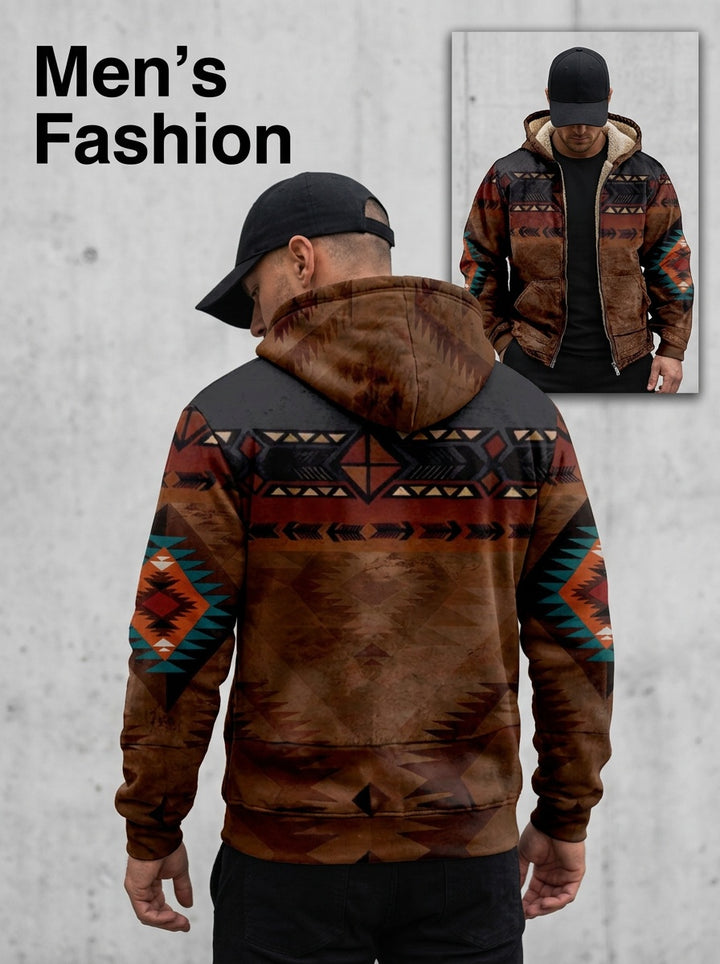 Braxton | Southwestern Hooded Zip Jacket