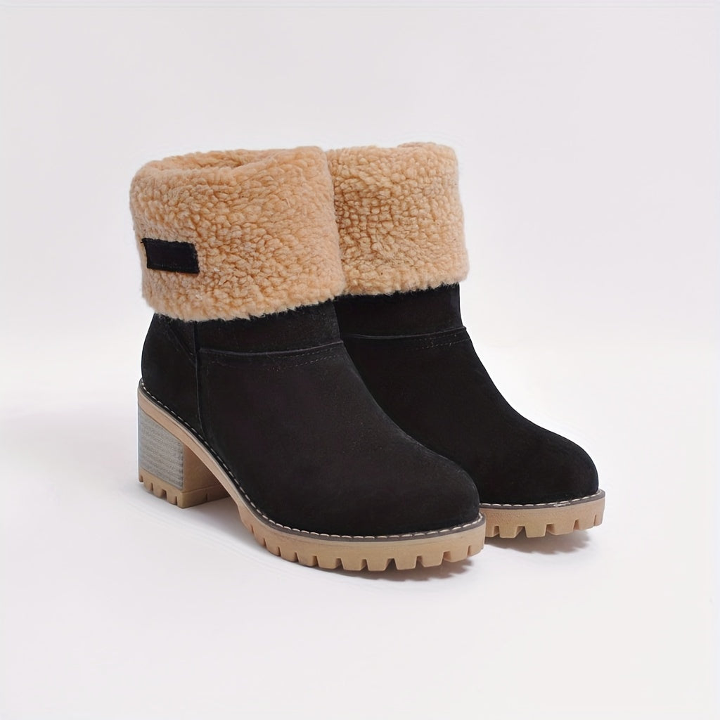 Eleanor | Cozy Cuffed Ankle Boots