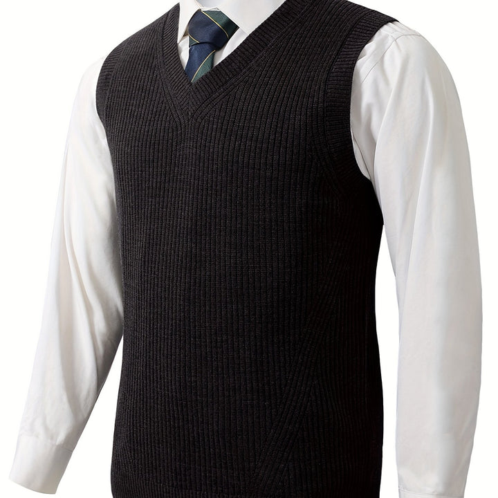 Ellis | Classic V-Neck Sweater Vest