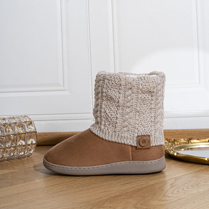 Maisie | Cozy Knit-Cuff Boots