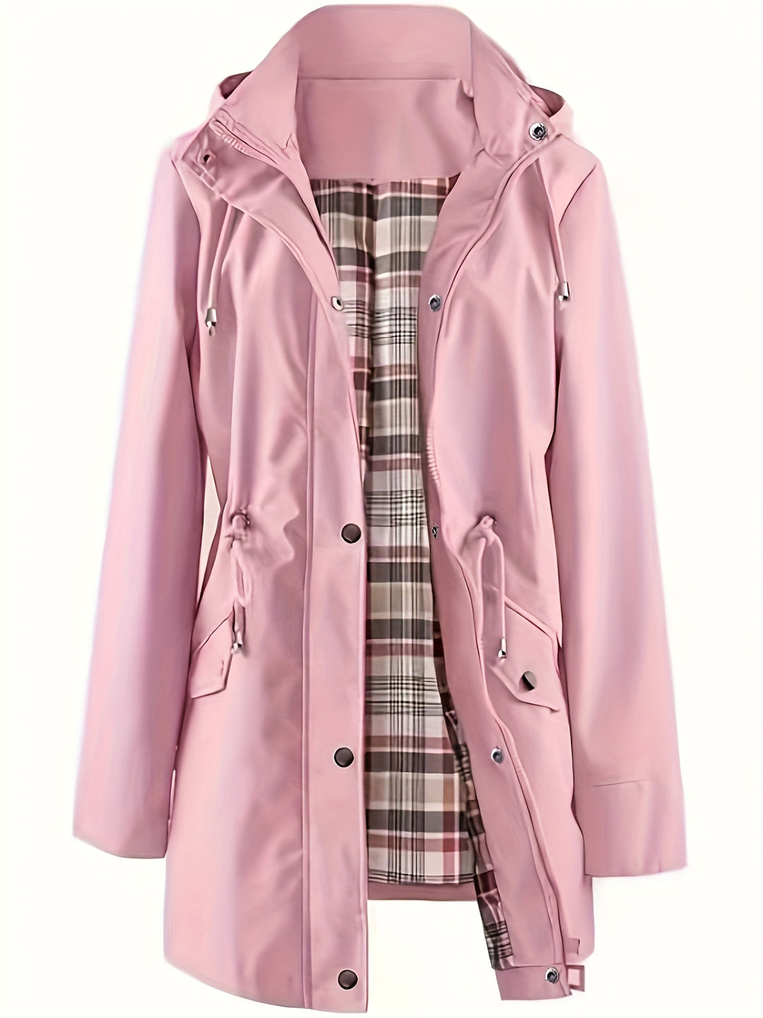 Joyce | Hooded Drawstring Rain Jacket