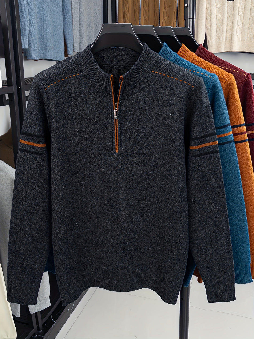 Daniel | Half-Zip Knit Sweater