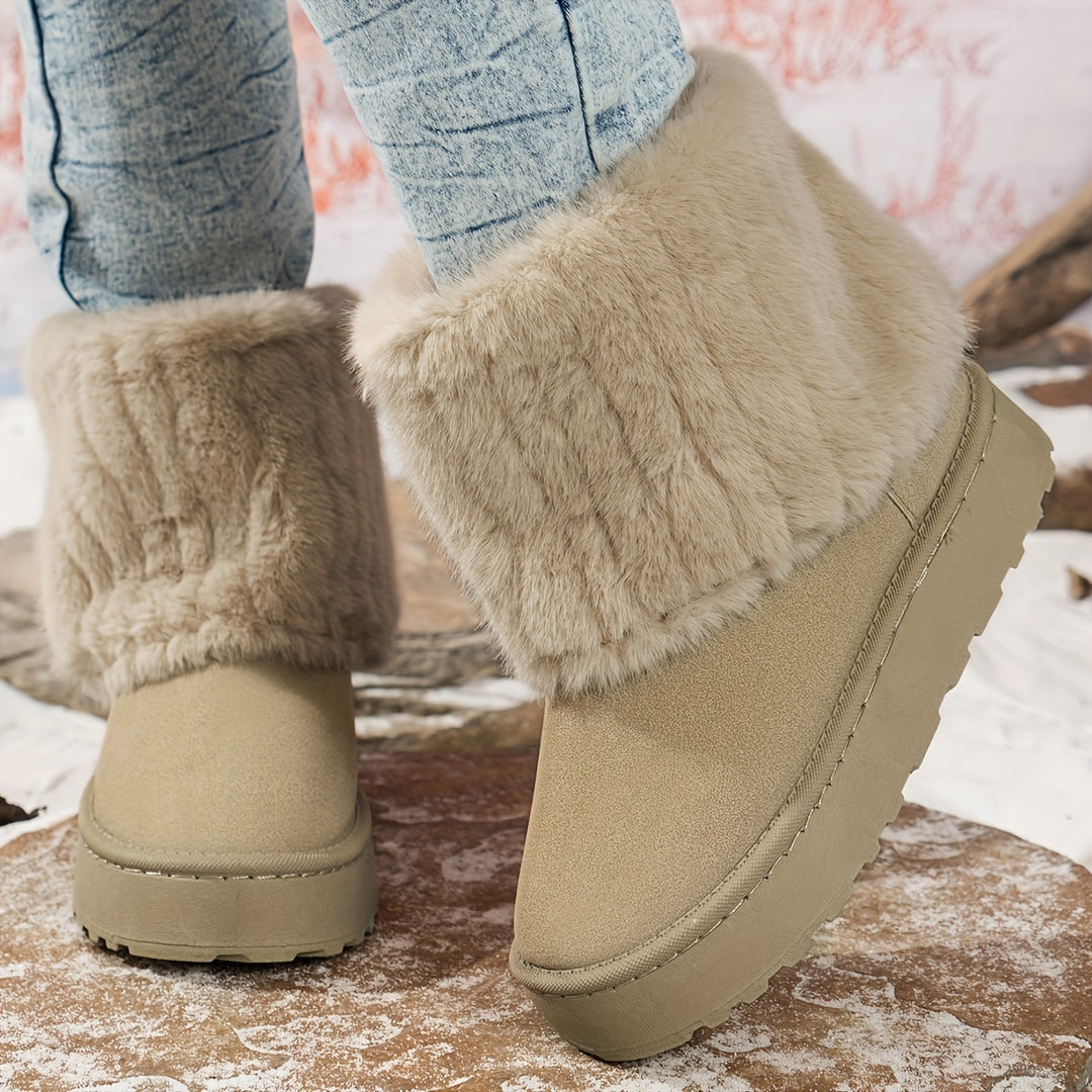 Loretta | Cozy Platform Winter Boots