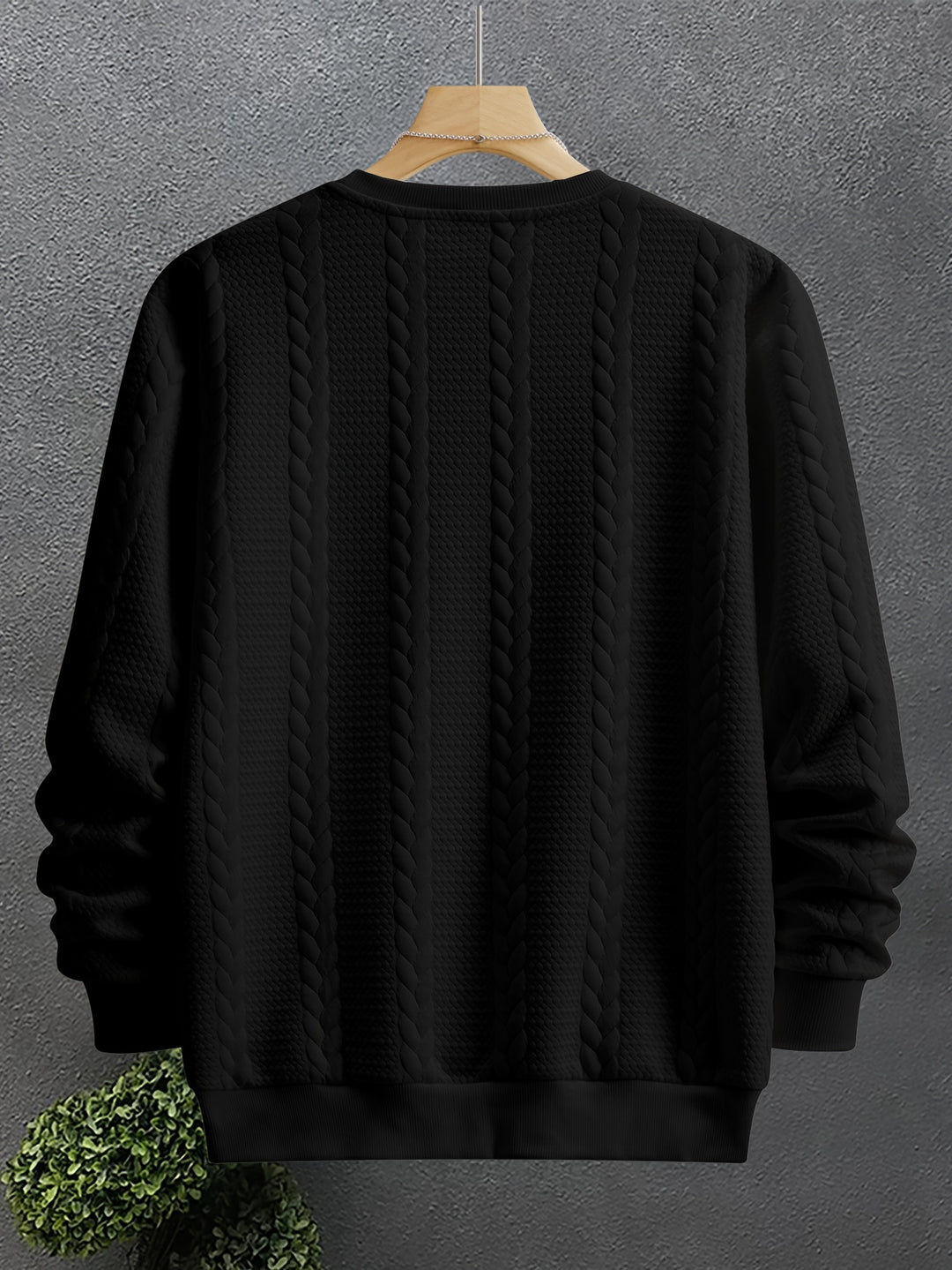 Thatcher | Textured Crew Neck Sweatshirt
