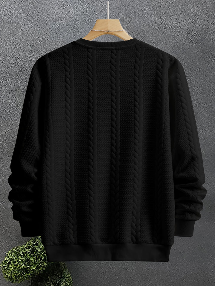 Thatcher | Textured Crew Neck Sweatshirt