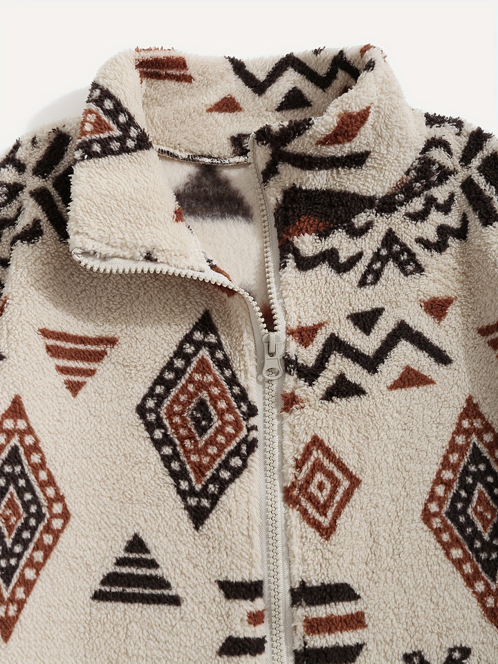 Carmen | Patterned Zip-Up Jacket