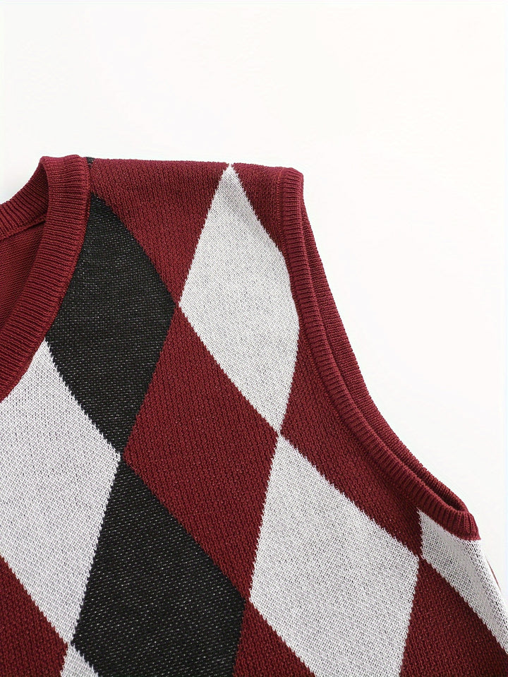 Chandler | Classic Argyle Sweater Vest