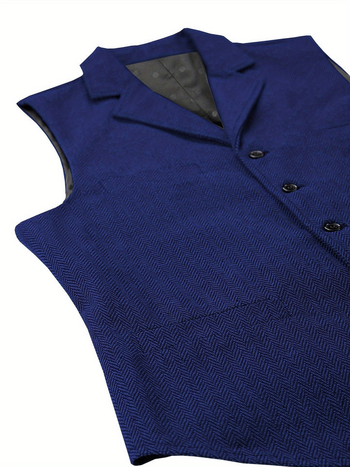 Byron | Refined Herringbone Waistcoat