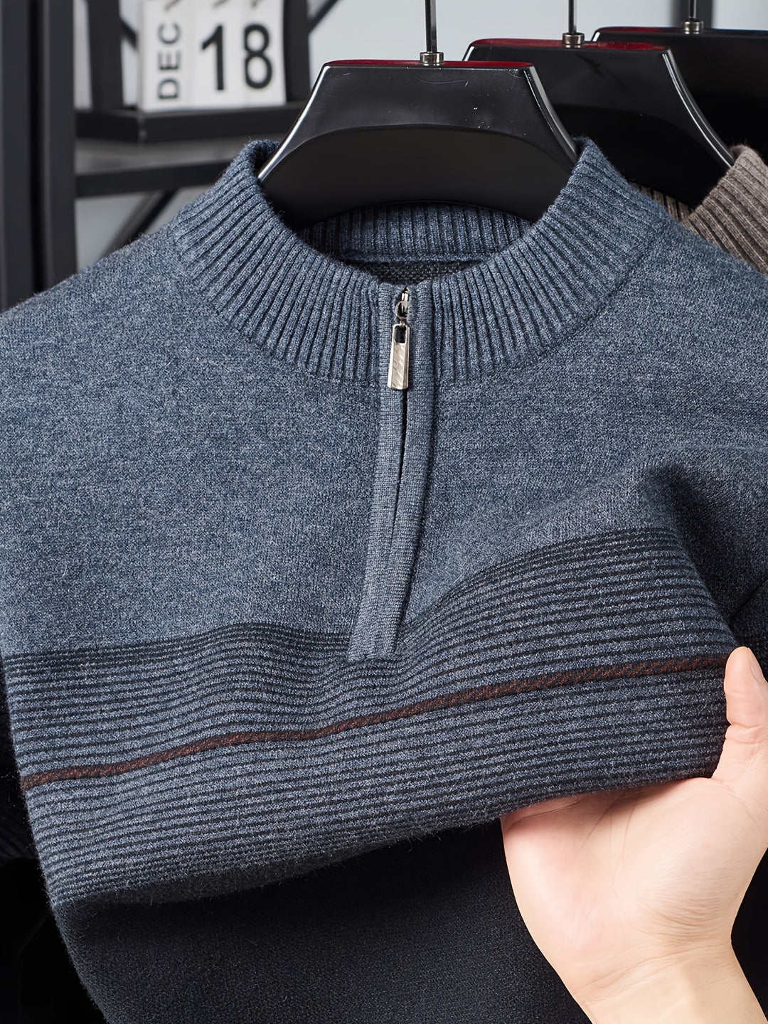 Lucas | Quarter-Zip Knit Sweater