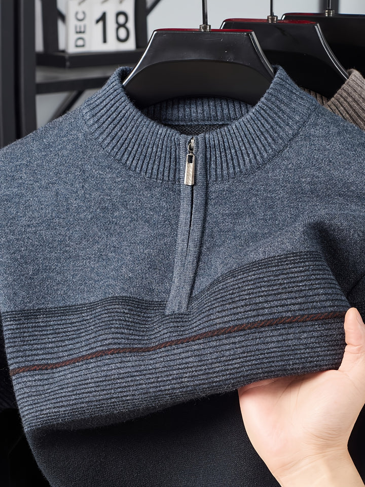 Lucas | Quarter-Zip Knit Sweater