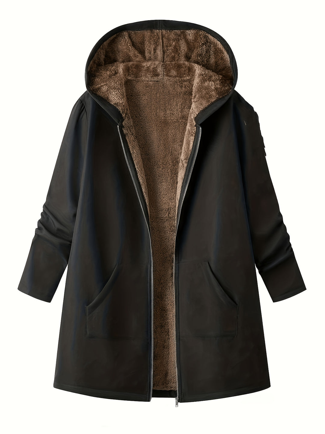 Lorna | Cozy Hooded Longline Coat