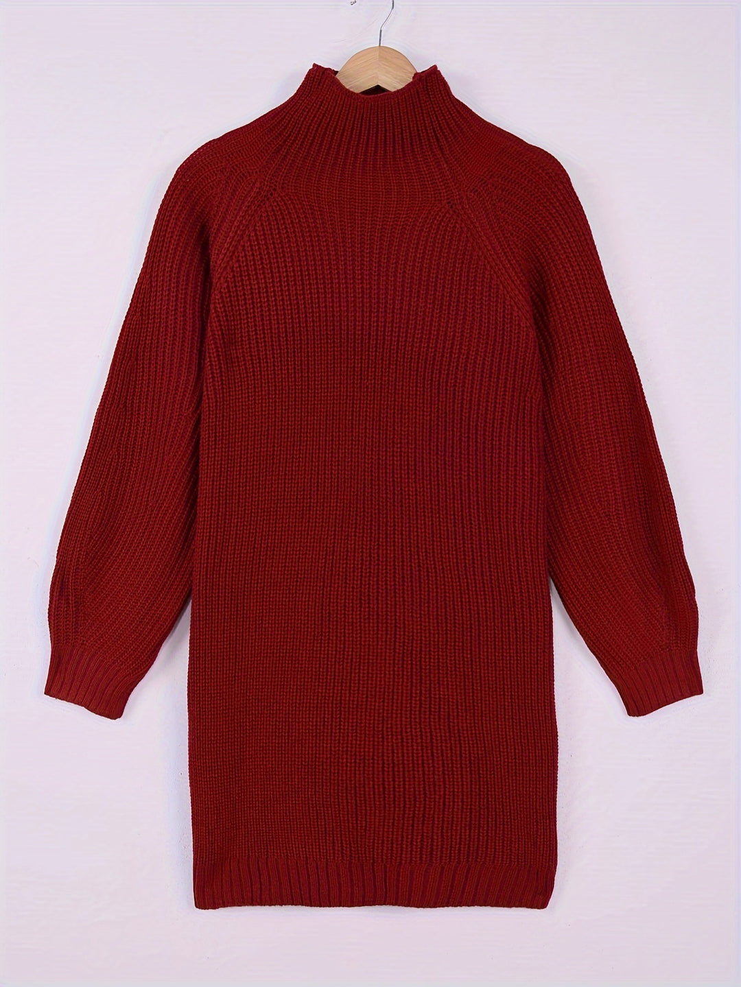Iris | Relaxed Half-Turtleneck Sweater Dress