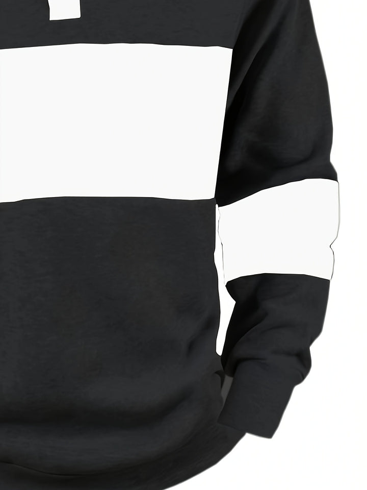 Grayson | Colour-Block Long Sleeve Polo Shirt