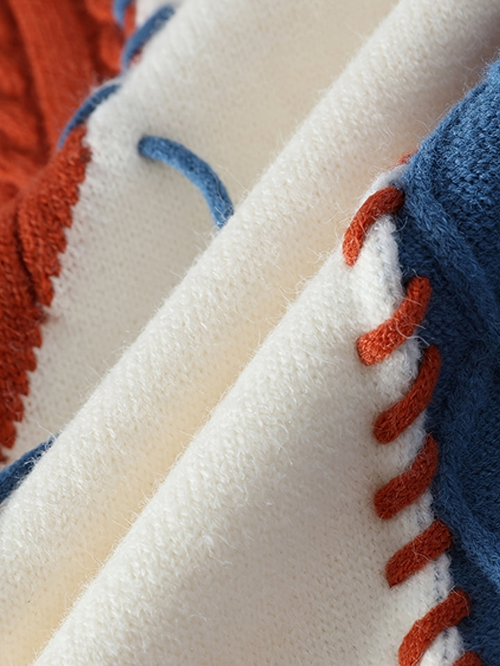 Tristan | Color-Block Knit Sweater