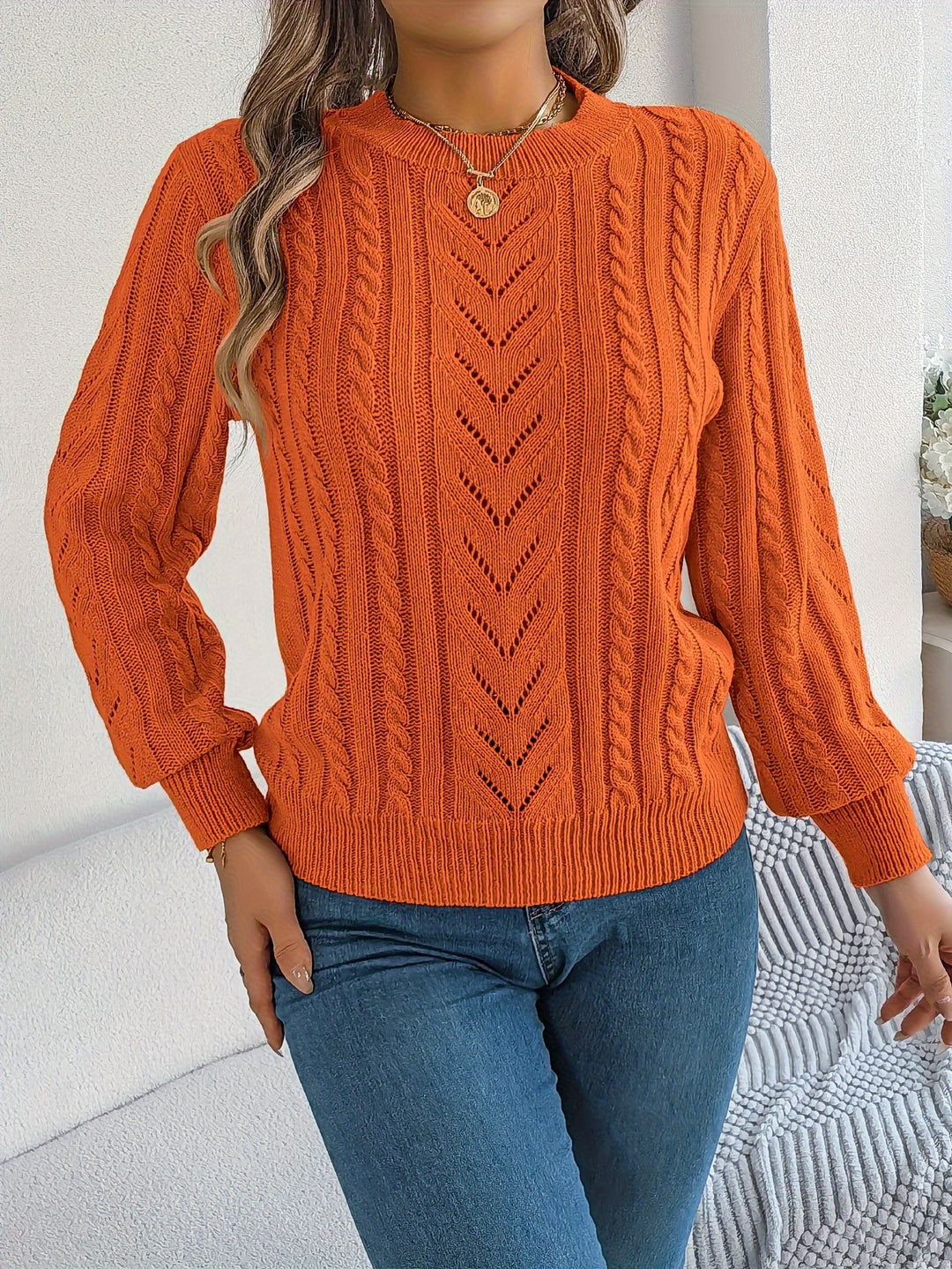 Blythe | Cable-Knit Textured Sweater