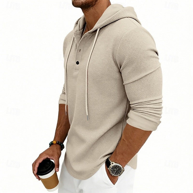 Merrick | Relaxed Hooded Henley Shirt