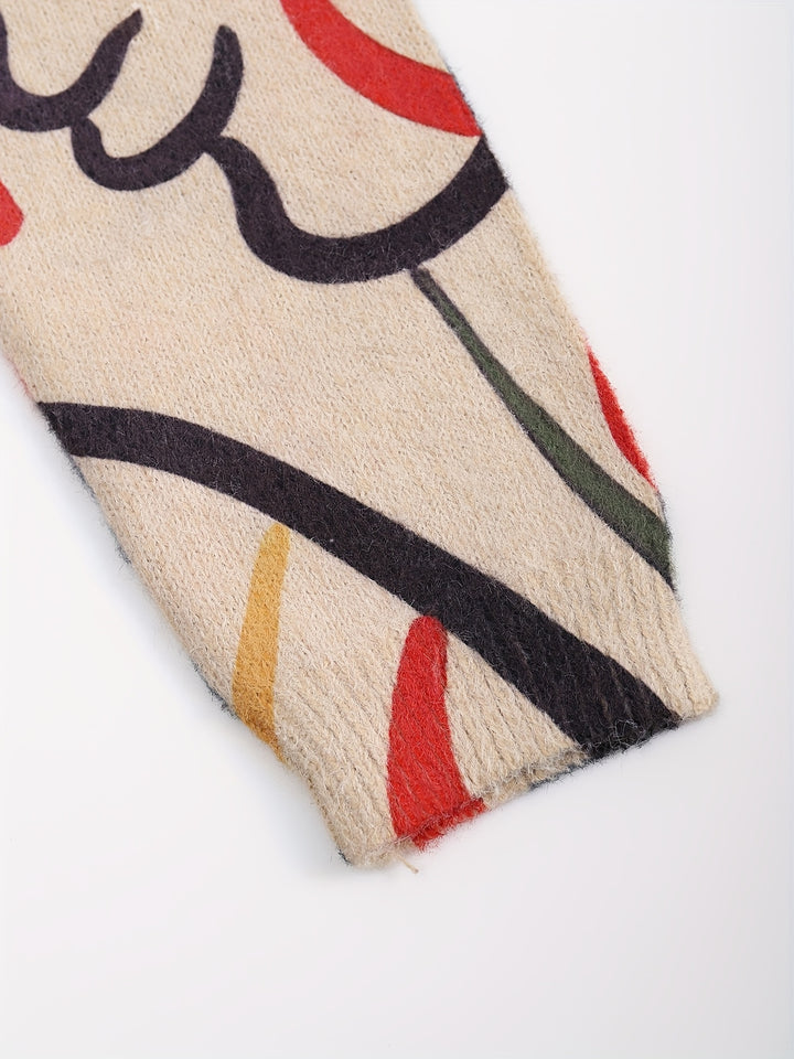 Camryn | Artful Abstract Sweater